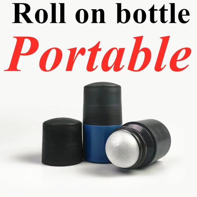 Wholesale Cheap 30ml 50 Ml 60ml Refillable Empty HDPE Plastic Roll on Deodorant Bottles Round Roller Ball Bottle