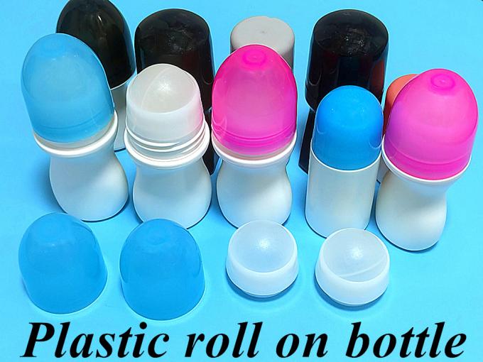 30ml 50ml 60ml 100ml Refillable Empty Round Roller Ball Bottle PE Plastic Roll on Deodorant Bottle Perfume Roll on Bottle
