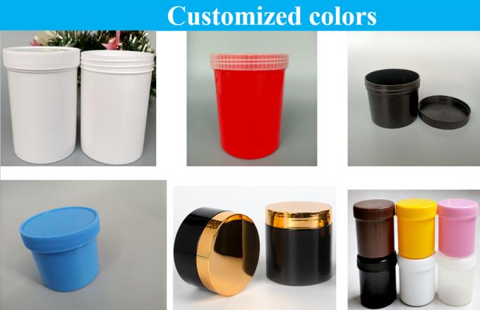 Hot Cosmetic Container 150g 250g 500g White Blue PP Plastic Eye Face Body Cream Jar with Screw Cap