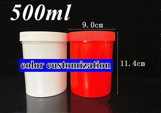 Stock 150ml 250ml 500ml 1000ml16oz Empty PP Plastic Translucent White Black Blue Cosmetic Jar for Cream PP Body Cream Jar