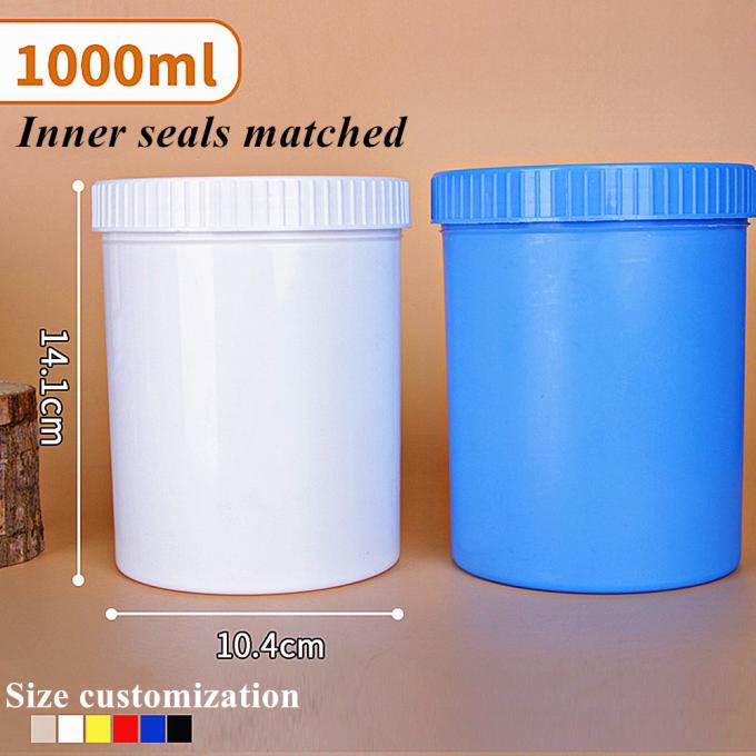 Wide Mouth 150ml 250ml 500ml 1000ml PP Plastic Jar Cosmetic Packaging Hair Wax Body Scrub Container for Personal Skincare