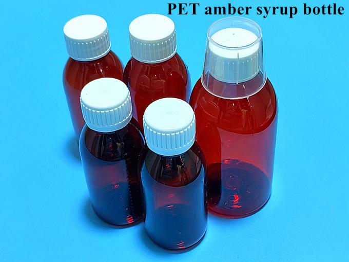 3oz 4oz 5oz Empty Round Plastic Pet Medical Package Cough Syrup Bottle