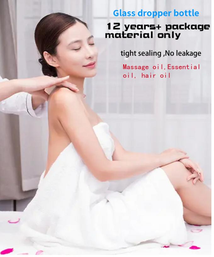 Hot Sale 5ml 10ml 15ml 30ml 50ml Amber Serum Essential Oil Bottles Glass Dropper Bottle