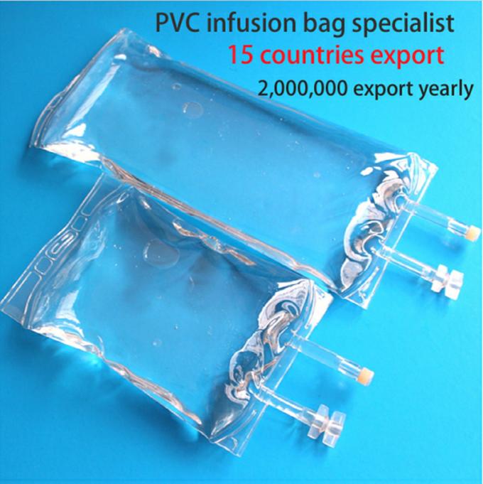 100ml 250ml 500ml 1000ml 2000ml 3000ml 5000ml Disposable PVC IV Bag Transfusion Bags