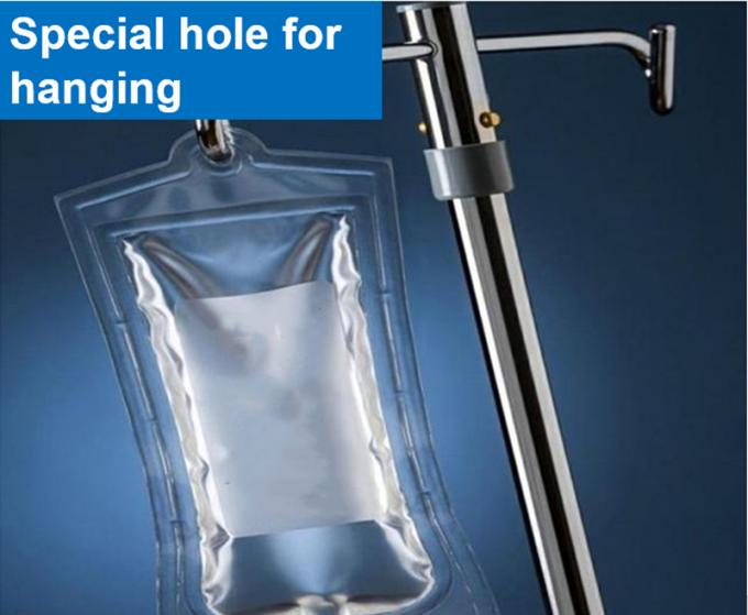 500ml IV Solution Medical Fluid Bag Double Tube Infusion Bag Non Dehp Empty IV Bag Single Port Double Ports