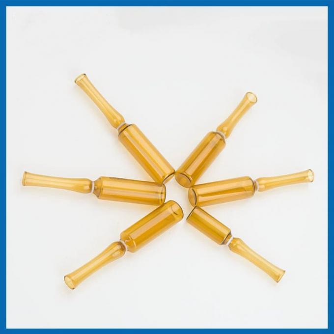 Hot Sale 5ml 10ml 20ml Transparent Amber Tubular Glass Ampoule with Color Ring Break Medical Neutral Borosilicate Glass Ampoule