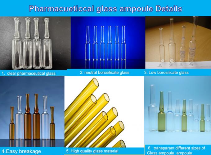 Customized 1ml 2ml 3ml 5ml 10ml Amber Clear Glass Ampoules for Injection Vials Bottle Empty Ampoules ISO Standard