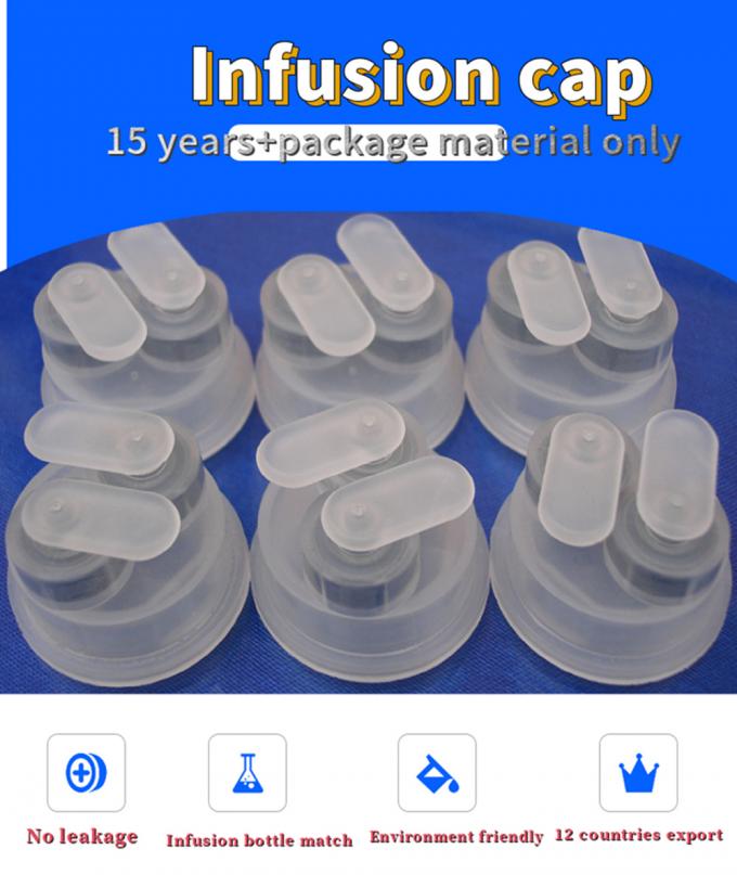 28mm 32mm Diameter Ring Pull Caps PP IV Fluid Bottle Euro Cap