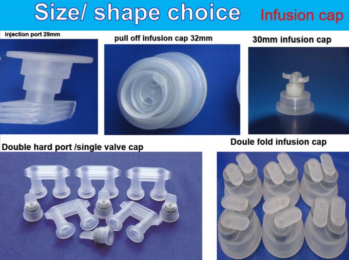 28mm 32mm Diameter Ring Pull Caps PP IV Fluid Bottle Euro Cap