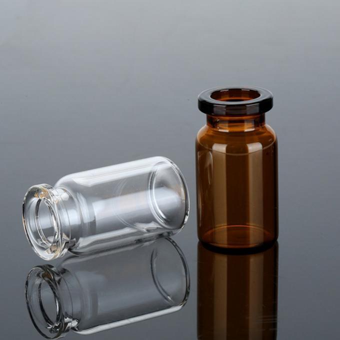 Empty 5ml 7ml 10ml Clear Small Sterilie Glass Bottle Pharmaceutical Tubular Glass Vial for Injection with Rubber Stoppers