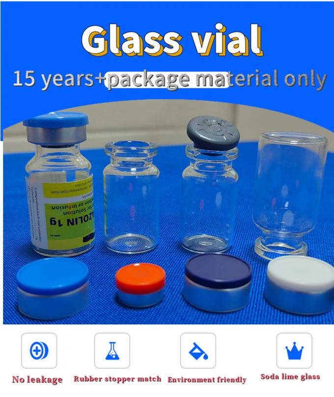 7ml 10ml Tubular Pharmaceutical Empty Injection Small Glass Bottle Glass Vials with Flip off Cap