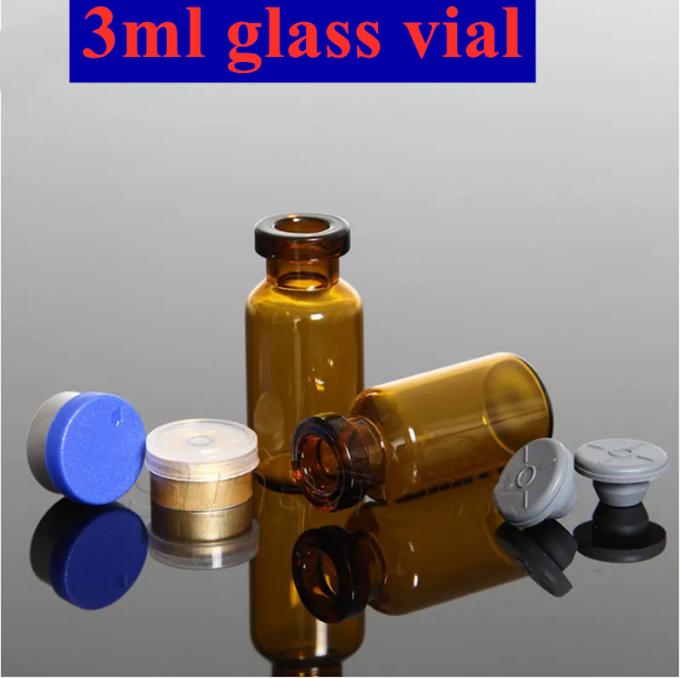 7ml 10ml Tubular Pharmaceutical Empty Injection Small Glass Bottle Glass Vials with Flip off Cap
