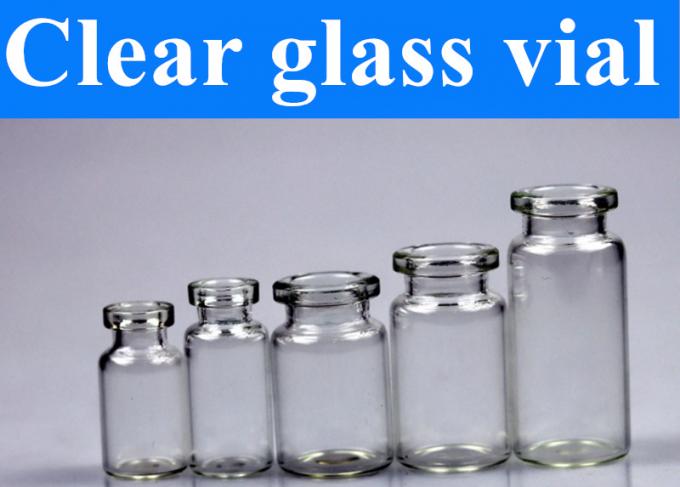 10ml 20ml Pharmaceutical Borosilicate Transparent Amber Glass Vial Container for Medication and Cosmetics