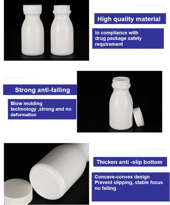 Wholesale Cheap Health Care Tablet Container White Wide Mouth Empty Vitamin Pill Capsule White PE Pharmaceutical Plastic Bottle