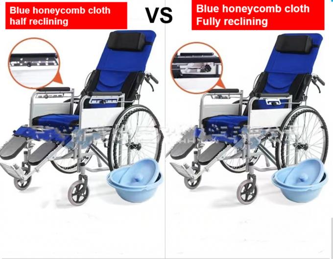 Cheap Disabled Elderly Patient Child Reclining Folding Lightweight Economical Manual Wheelchair