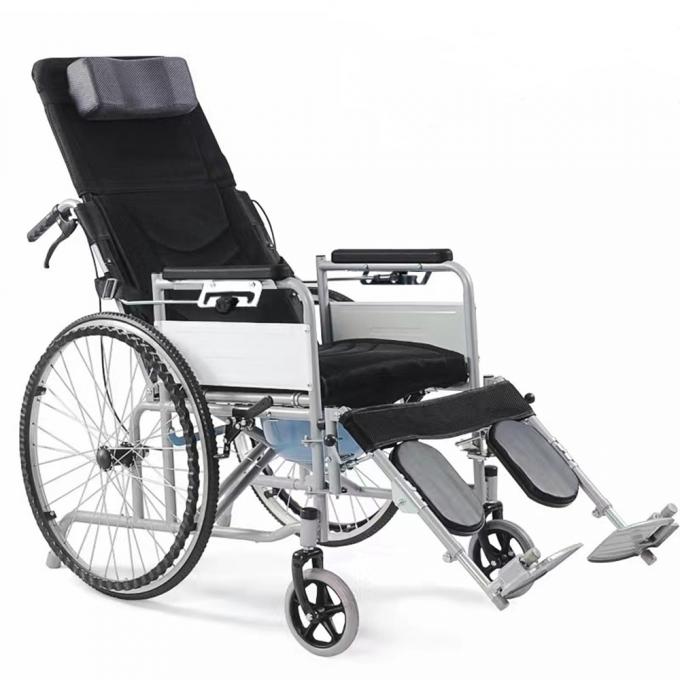 Cheap Disabled Elderly Patient Child Reclining Folding Lightweight Economical Manual Wheelchair