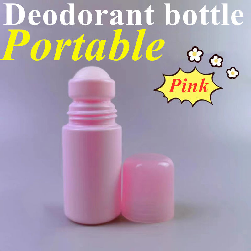 Summer Custom Latest Design 30 Ml 50 Ml 60 ml Nhập lại chất khử mùi HDPE màu trắng Nhựa cuộn trên chai