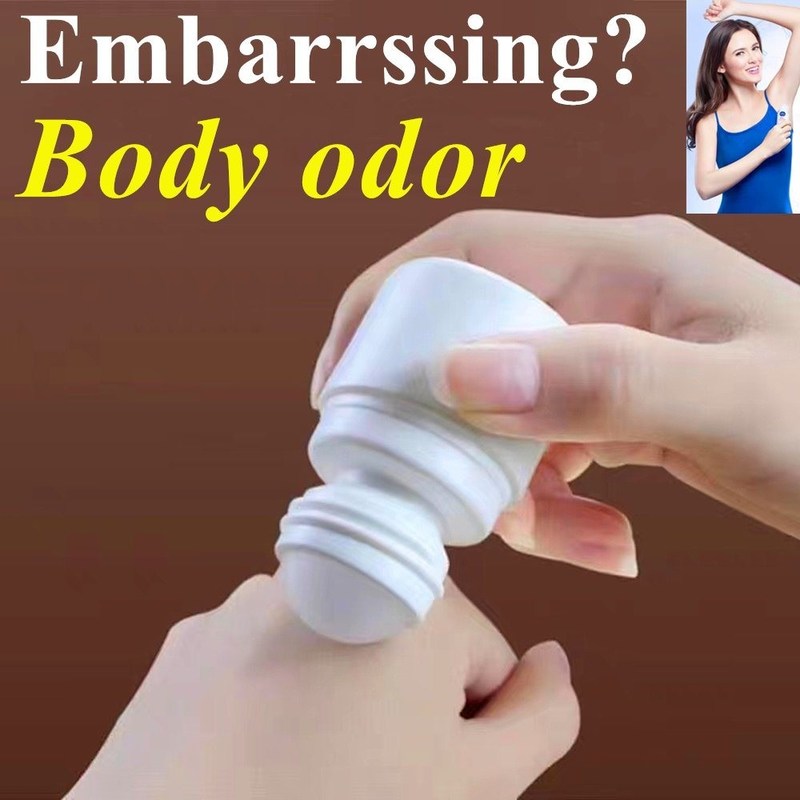 30ml 50ml 60ml HDPE nhựa trắng nhựa khử mùi dầu thiết yếu cuộn trên chai với quả bóng cuộn