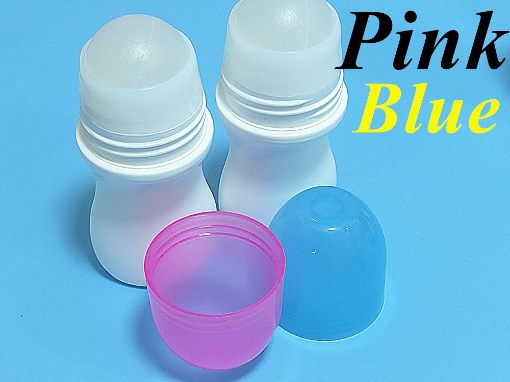 30ml 50ml kem chống nắng HDPE chăm sóc cơ thể dầu thiết yếu rỗng chai khử mùi nhựa với quả bóng cuộn để body odor