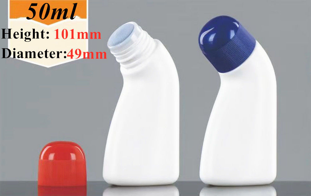 30ml 50ml kem chống nắng HDPE chăm sóc cơ thể dầu thiết yếu rỗng chai khử mùi nhựa với quả bóng cuộn để body odor
