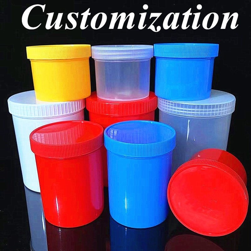 250ml 500ml 950ml Cosmetic Face Cream Jar Mắt tóc cơ thể Cream jar empty cream container PP Plastic Cosmetic Jar