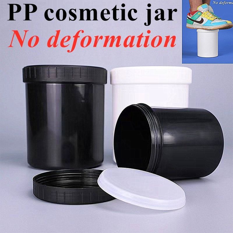 Tùy chỉnh 150ml 250ml 500ml 950ml 1000ml Trắng Đen trống Xanh Xanh Xanh PP Khá mờ Thùng kem mỹ phẩm với mũ