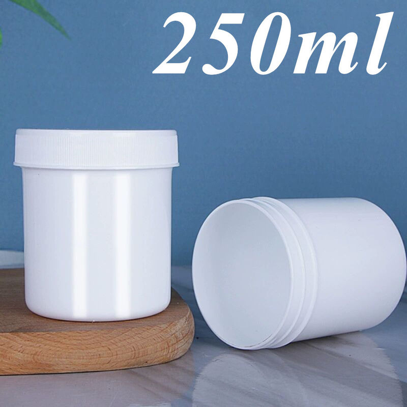 Tùy chỉnh 150ml 250ml 500ml 950ml 1000ml Trắng Đen trống Xanh Xanh Xanh PP Khá mờ Thùng kem mỹ phẩm với mũ