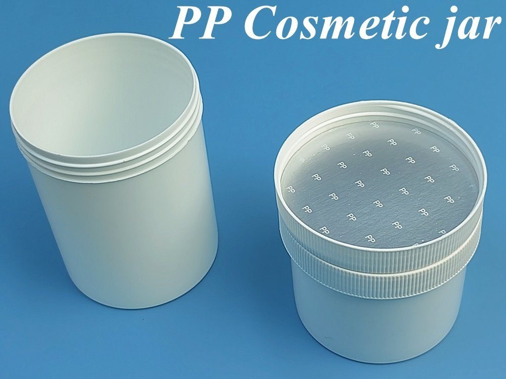 8oz 16oz 250ml 500ml Màu trắng Đen PP Cosmetic Plastic Jar cho tóc Cơ thể Bơ nhựa thuốc mỡ Face Cream Cosmetic jar