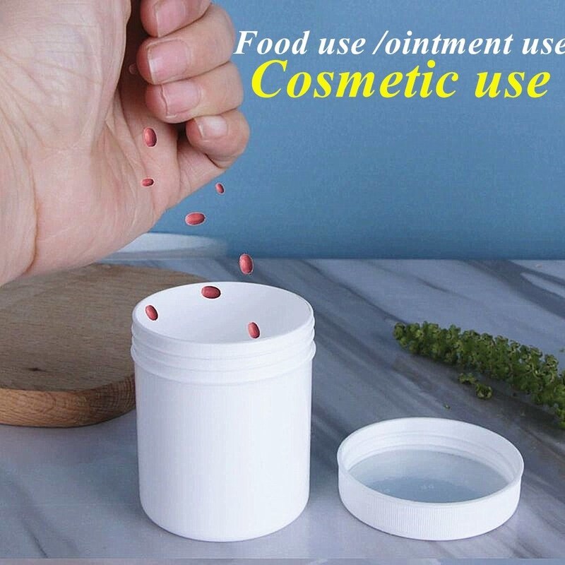 8oz 16oz 250ml 500ml Màu trắng Đen PP Cosmetic Plastic Jar cho tóc Cơ thể Bơ nhựa thuốc mỡ Face Cream Cosmetic jar