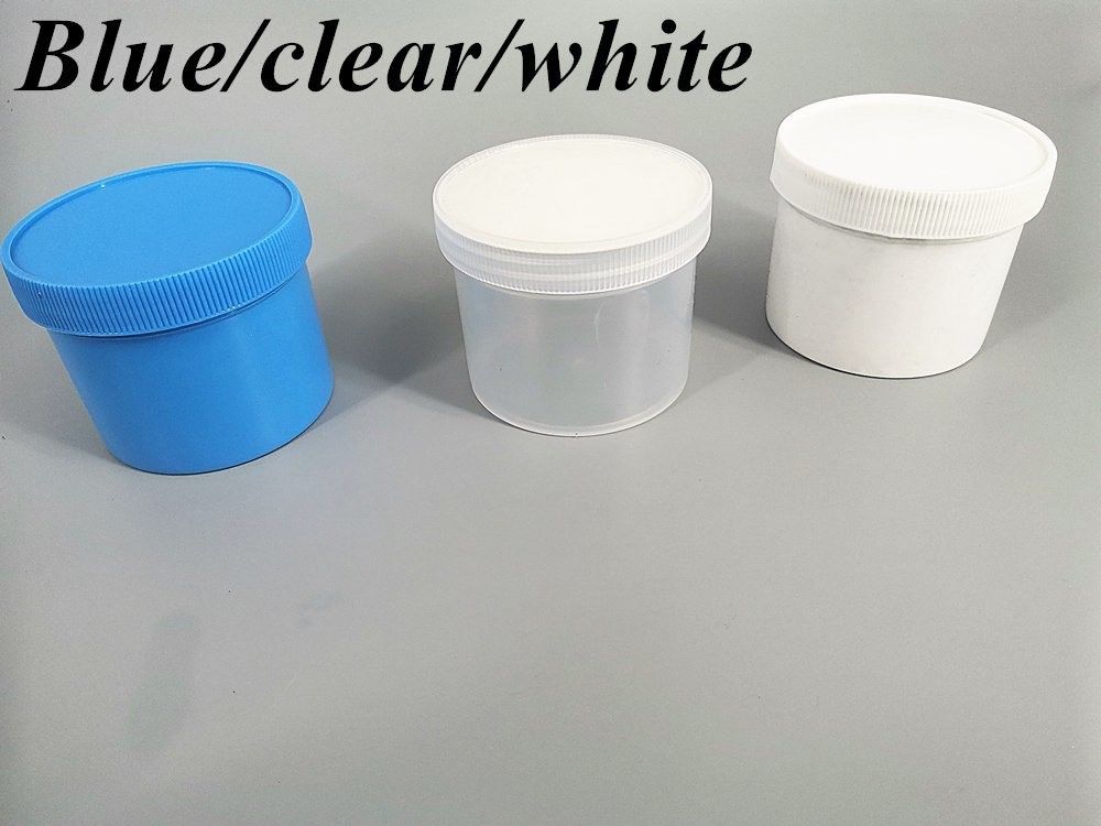 250ml 8oz 500ml 950ml 1000ml PP nhựa mỹ phẩm Hạch xuyên suốt Bạch Pot nhựa thuốc mỡ Cream Jar với nắp vít
