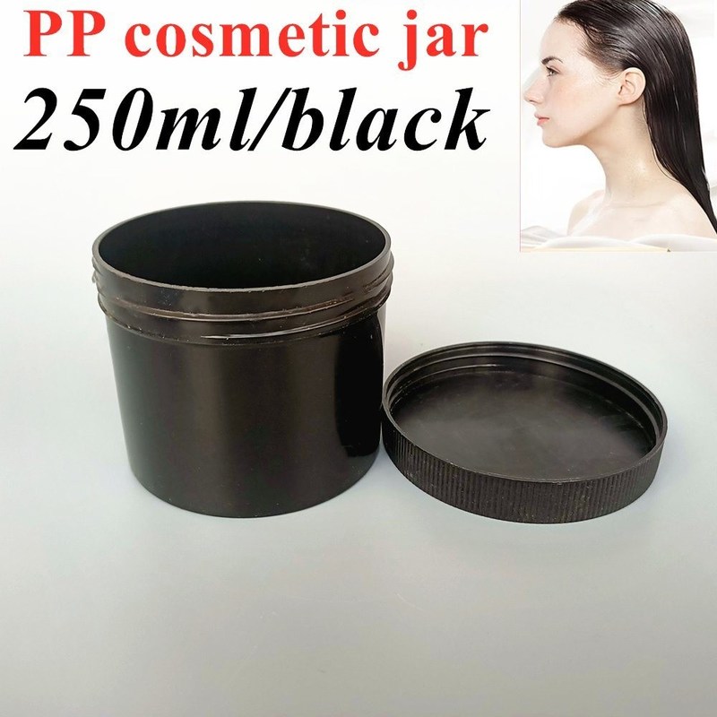 150ml 250ml 500ml 1000ml Mặt nạ bùn PP Lotion rỗng Kem Nhựa Thùng kem mỹ phẩm Thùng kem thực phẩm Thùng mỹ phẩm màu trắng