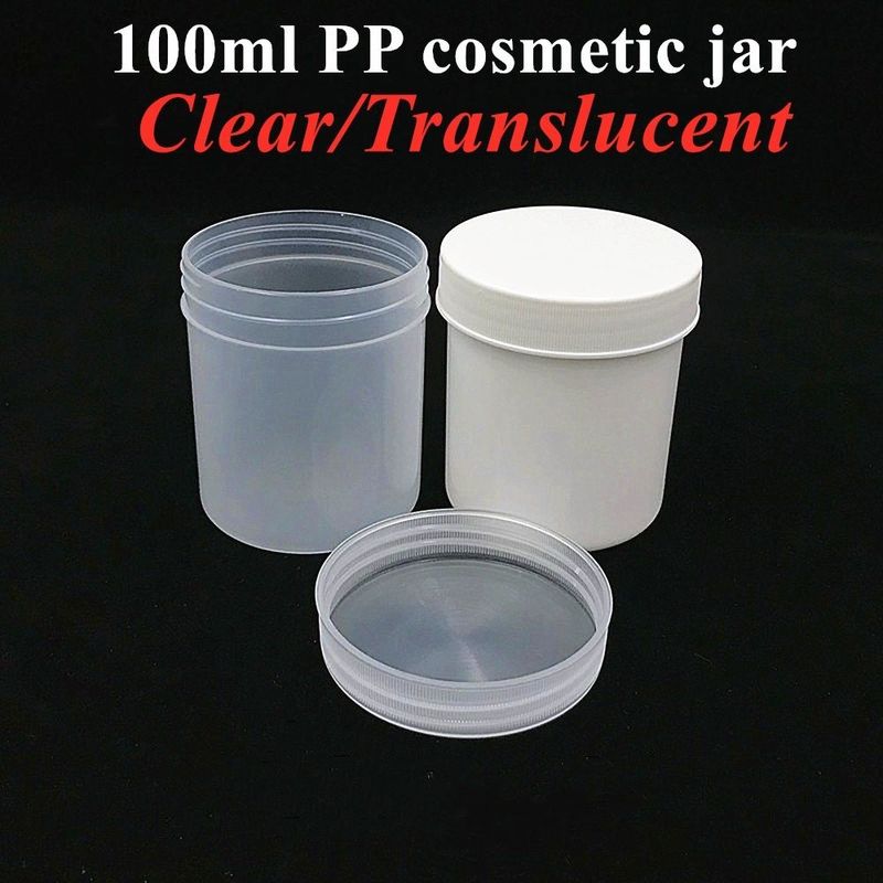 Skin PP Cream Jar Cosmetic Package 150ml 250ml 500ml Kích thước lớn PP Mỡ mỡ mỹ phẩm Plastic Jar bình mỹ phẩm