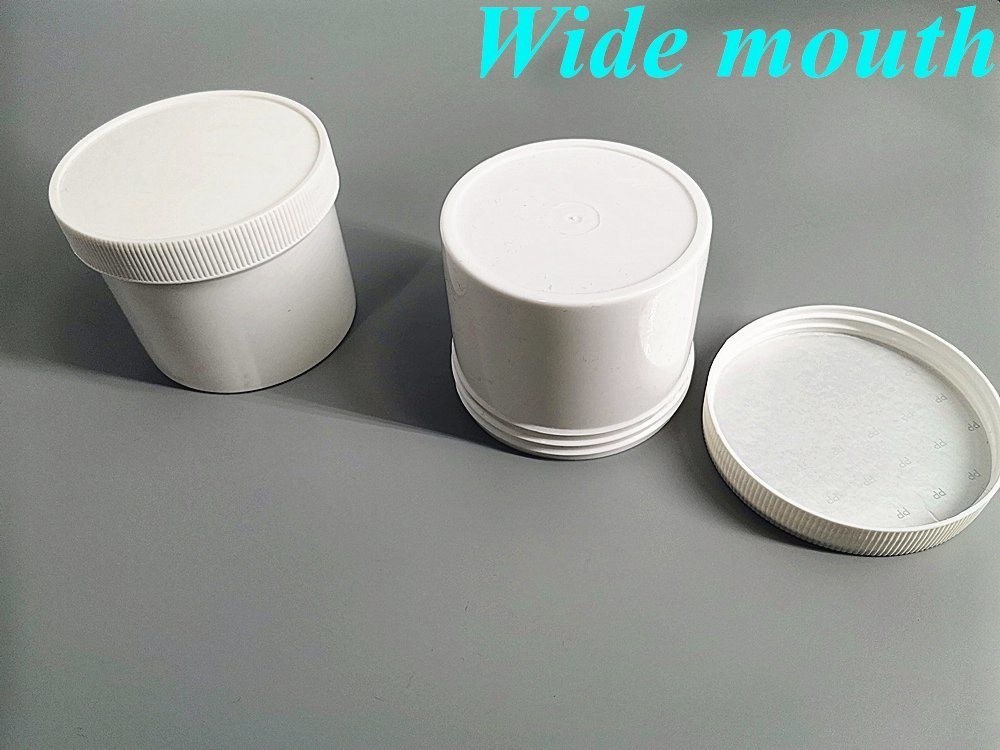100g 250g 500g Double Wall White Black Blue PP Cream Jar with Screw Cap Face Cream Cleanser Lip Foot PP Cosmetic Jar Các loại kem dưỡng da và da