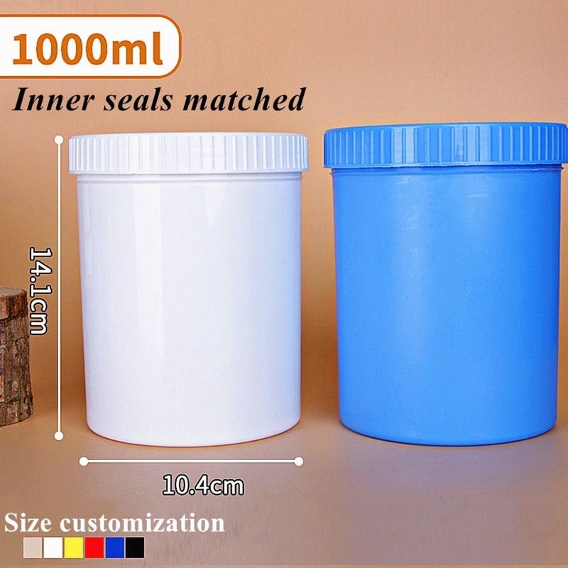 Màu trắng Đỏ Đen Nhựa PP mỹ phẩm làm đẹp nén kem chăm sóc da lọ 150g 250g 500g Cơ thể mặt pp bình mỹ phẩm