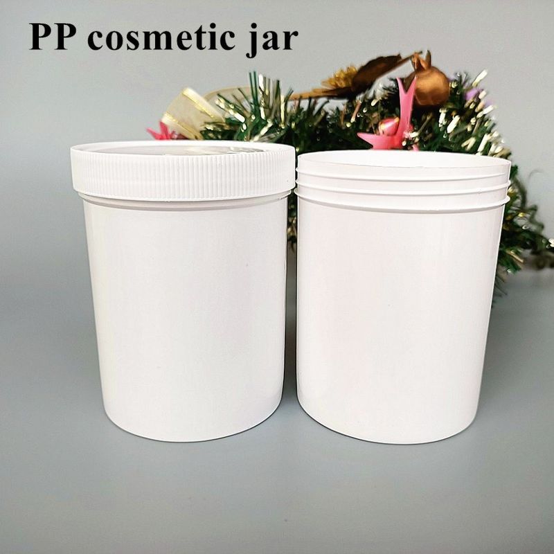 150g 250g 500g Trắng Xanh Đen Hắc Xanh Hữu ích cho môi trường Nhựa PP Thiết kế nắp vít Mặt mỹ phẩm Cơ thể Mỡ nhựa Thùng kem
