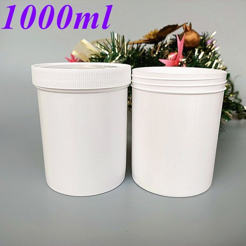 Môi rộng 150ml 250ml 500ml 1000ml PP Plastic Jar Cosmetic Packaging Hair Wax Body Cosmetic Jar Scrub jar Container