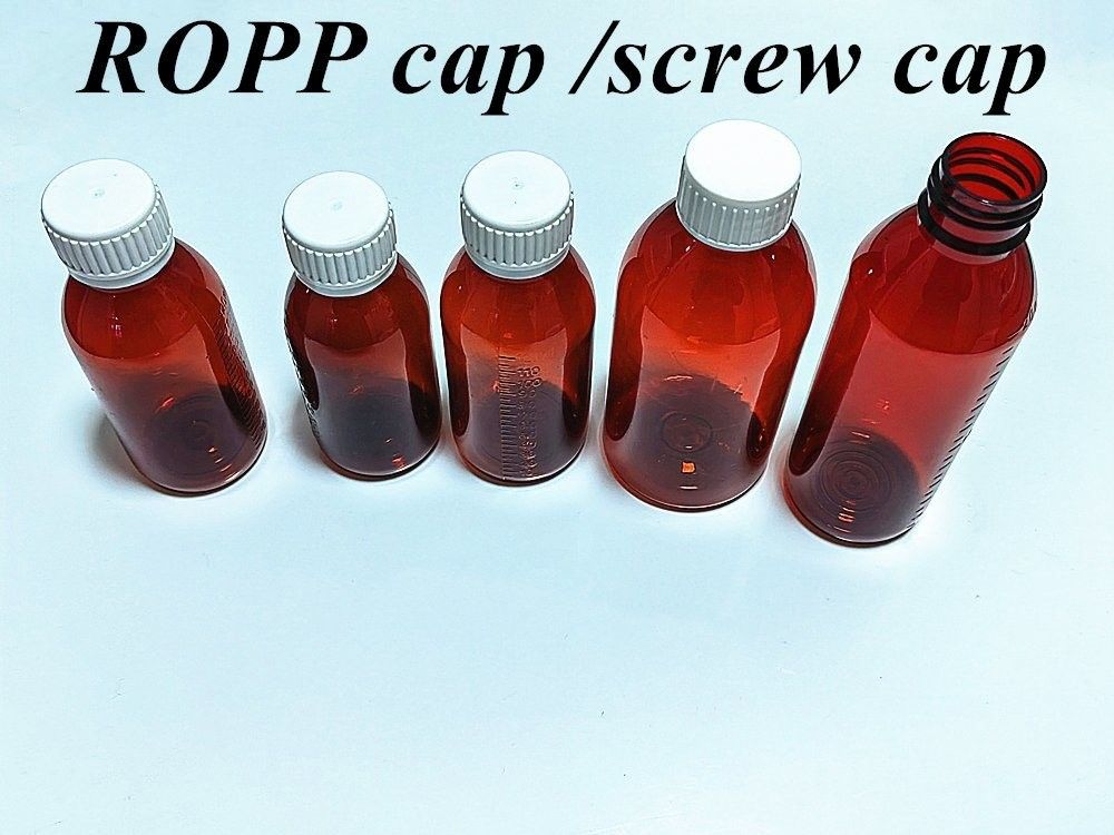 100ml 120ml 150ml Đồ chứa nhiều vật nuôi Đỏ Nước ép ho chai Thuốc uống lỏng màu nâu chai nhựa