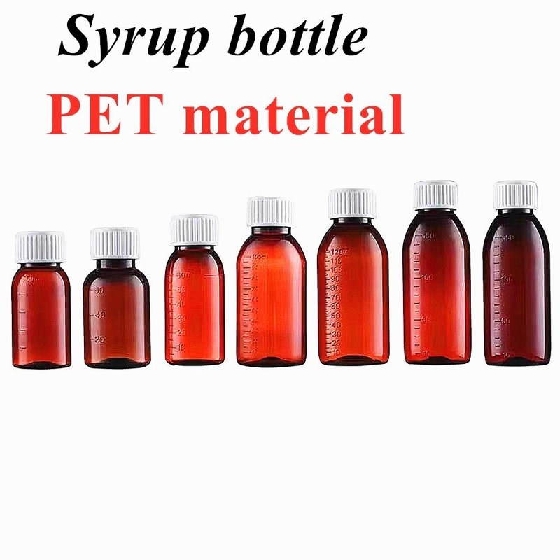 3oz 4oz 5oz vật nuôi rỗng chai Sirup ho đường uống chất lỏng dung dịch bột chai nhựa với nắp chống giả