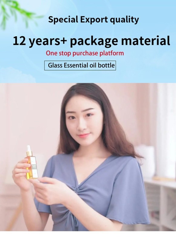 10ml 20ml 30ml 50ml 100ml Xương kính đệm chai dầu thiết yếu màu trắng đá giọt nhỏ giọt để chăm sóc da huyết thanh