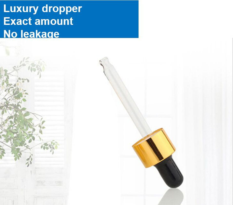 Matte Matte White 20ml 30ml Glass Dropper Bottle Glass Serum chai dầu thiết yếu với nắp nhỏ màu đen