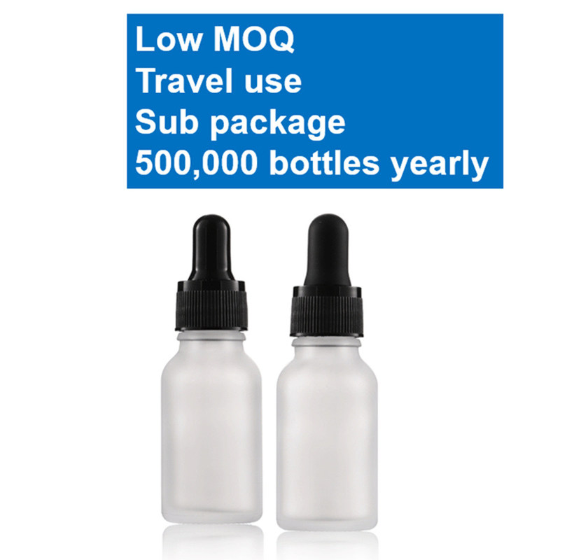 Luxury 1oz 2oz 10ml 15ml 20ml 30ml 50ml Serum chăm sóc da tròn rỗng tinh dầu thiết yếu mắt màu trắng đá kính chai nhỏ giọt