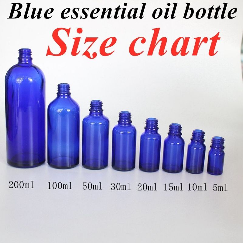 20ml 30ml tinh dầu huyết thanh chăm sóc da hộp kem Cobal Blue Glass Dropper Bottle with Dropper