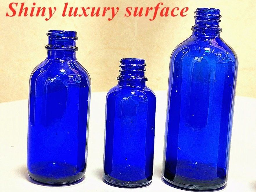 20ml 30ml tinh dầu huyết thanh chăm sóc da hộp kem Cobal Blue Glass Dropper Bottle with Dropper