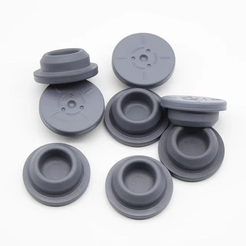 13mm 20mm 32mm Grey Lyophilization y tế Butyl cao su nút cho kính Vials tiêm chai truyền