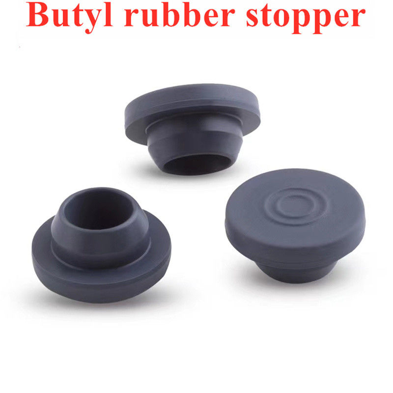 13mm 20m 28mm 32mm lyophilization kính Vials màu xám y tế Butyl cao su nút cho vial thủy tinh thủy tinh nước truyền chai