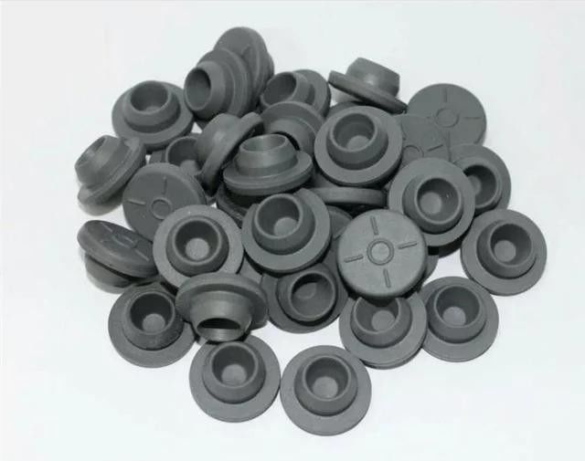 13mm 20m 28mm 32mm lyophilization kính Vials màu xám y tế Butyl cao su nút cho vial thủy tinh thủy tinh nước truyền chai