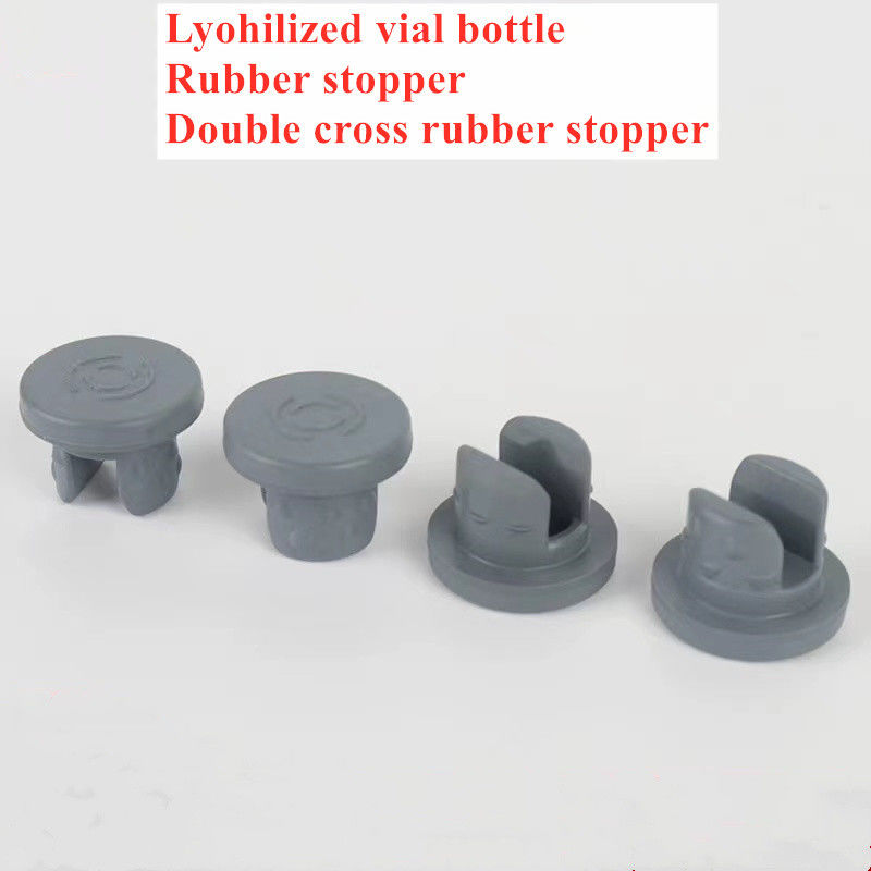 13mm 20m 28mm 32mm lyophilization kính Vials màu xám y tế Butyl cao su nút cho vial thủy tinh thủy tinh nước truyền chai