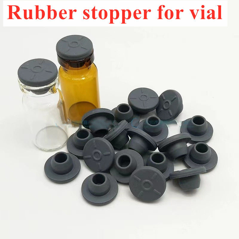 13mm 20m 28mm 32mm lyophilization kính Vials màu xám y tế Butyl cao su nút cho vial thủy tinh thủy tinh nước truyền chai