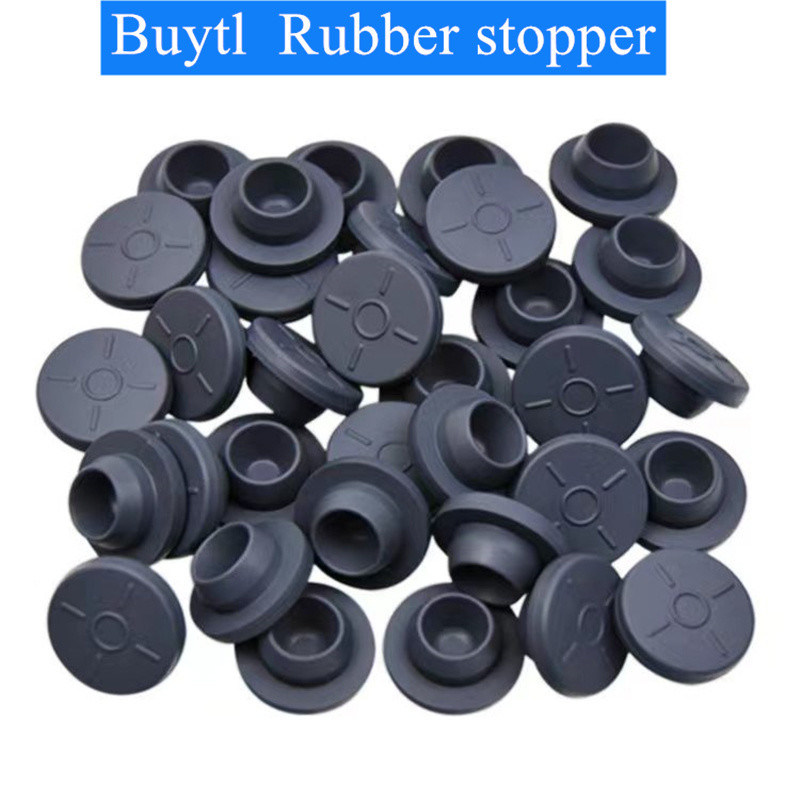 GMP Tuân thủ 13mm 20mm 23mm 28mm 32mm Bụi cao su Butyl tròn y tế vô trùng cho chai truyền thủy tinh