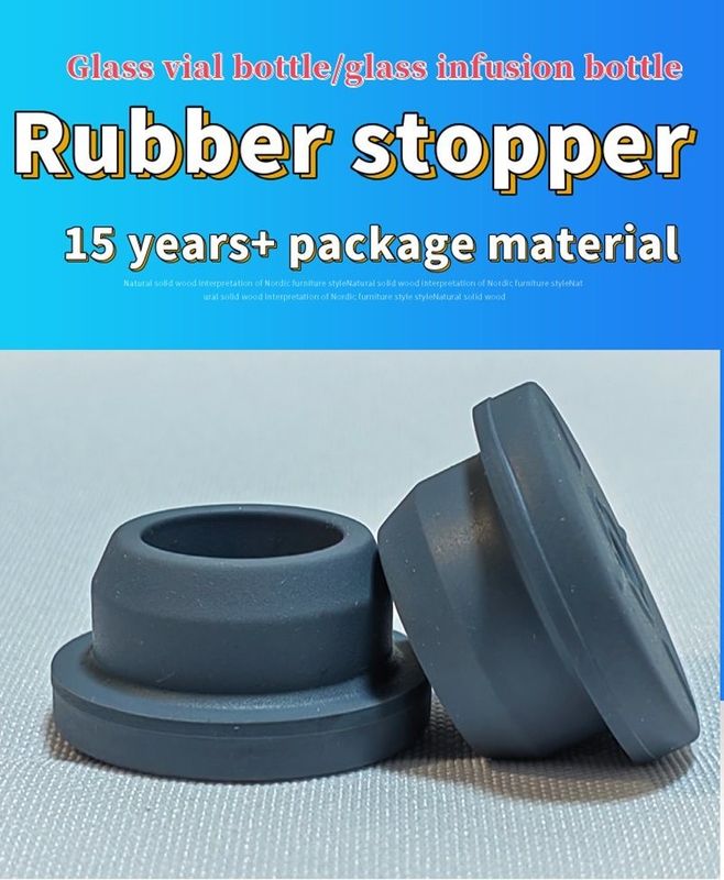Tự đông Khô thủy tinh tiêm Vial thủy tinh khối lượng lớn chai truyền sử dụng Bromobutyl Butyl Chlorobutyl cao su nút